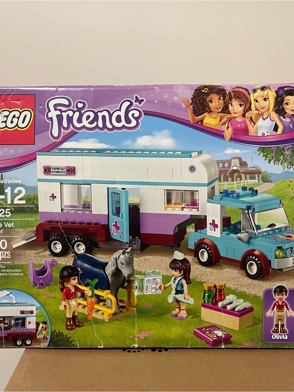 LEGO Friends 41125 Horse Vet Trailer 100% Complete w/ Minifigures & Original Box